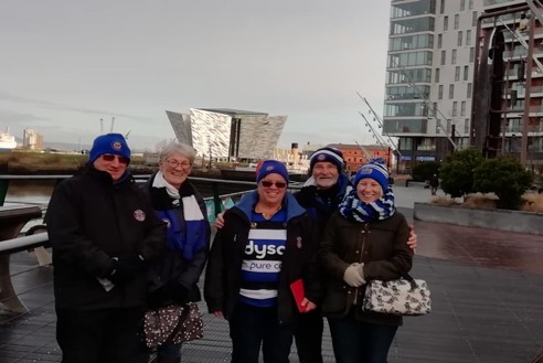 Bath Rugby supporters Belfast