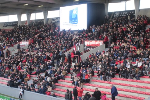 Bath Rugby supporters on Tour in the stands